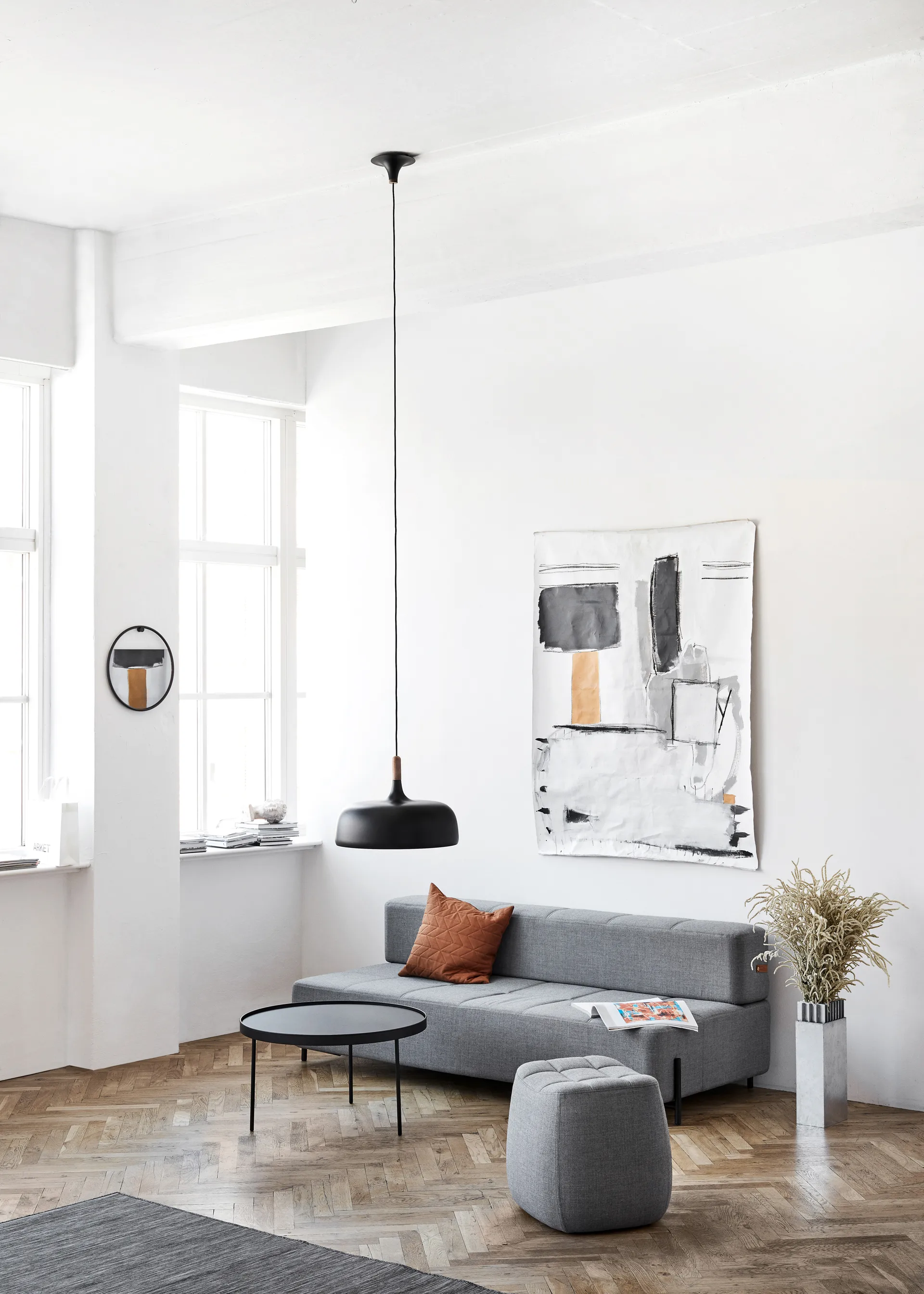 Acorn loftlampe, Mat sort Northern