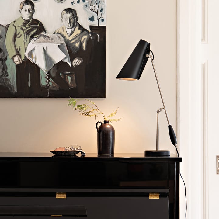 Birdy bordlampe, Black/Steel Northern