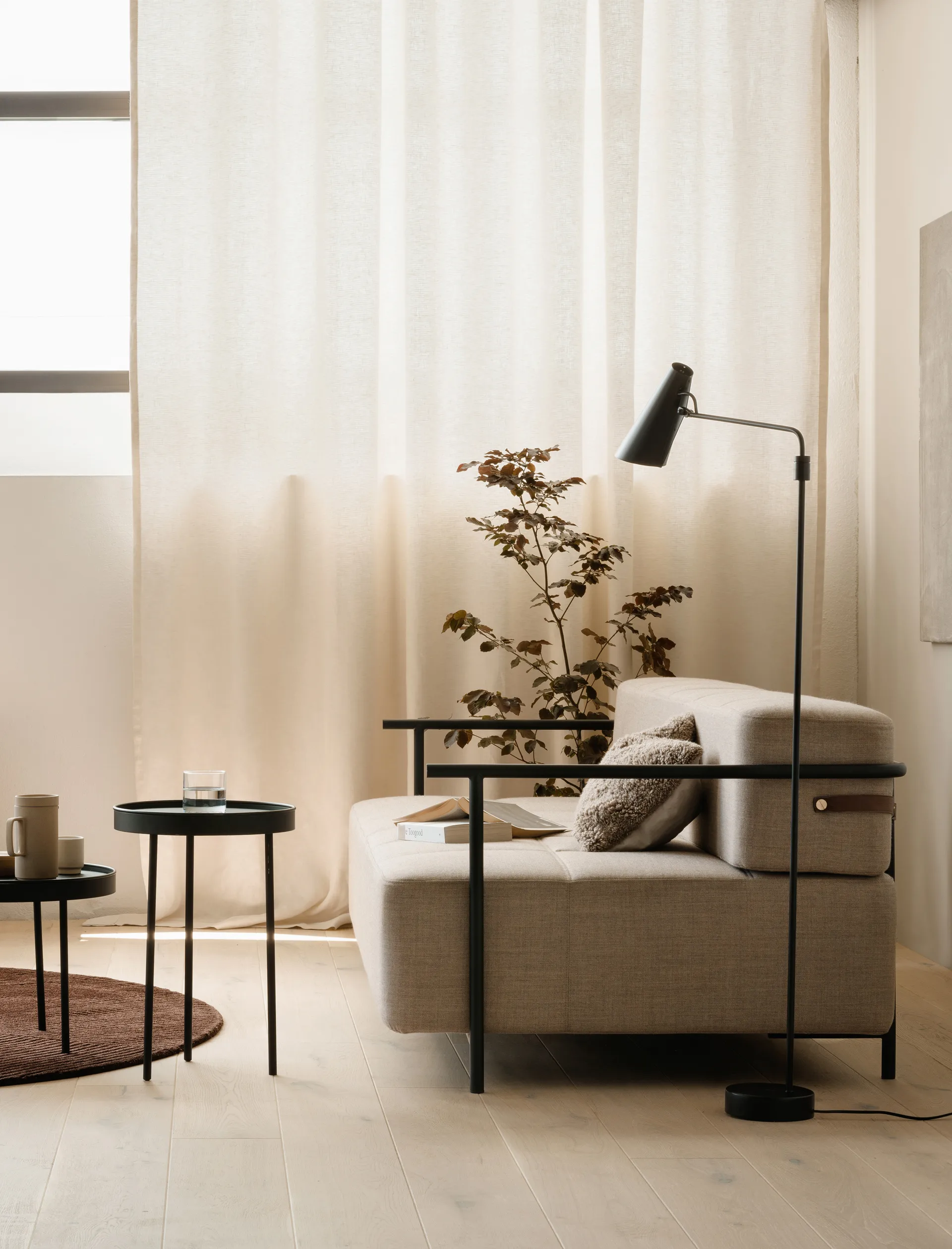 Birdy swing bordlampe, Sort/Sort Northern