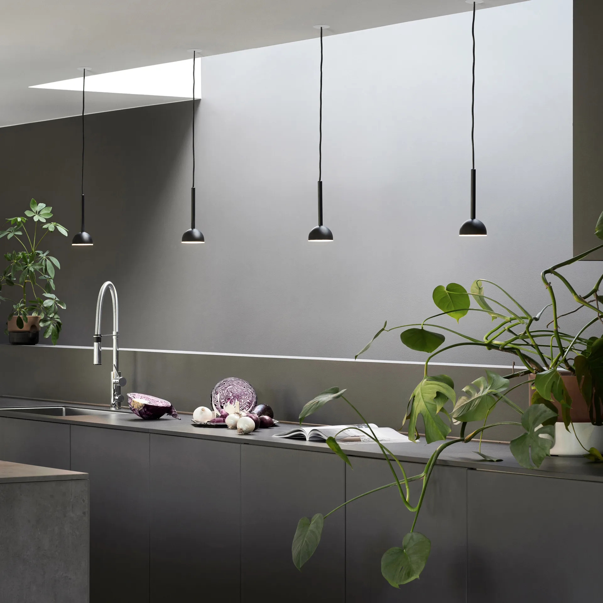 Blush loftlampe, Sort Northern