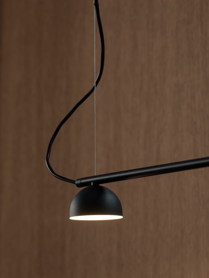 Blush Rail 5 loftslampe, Sort mat Northern