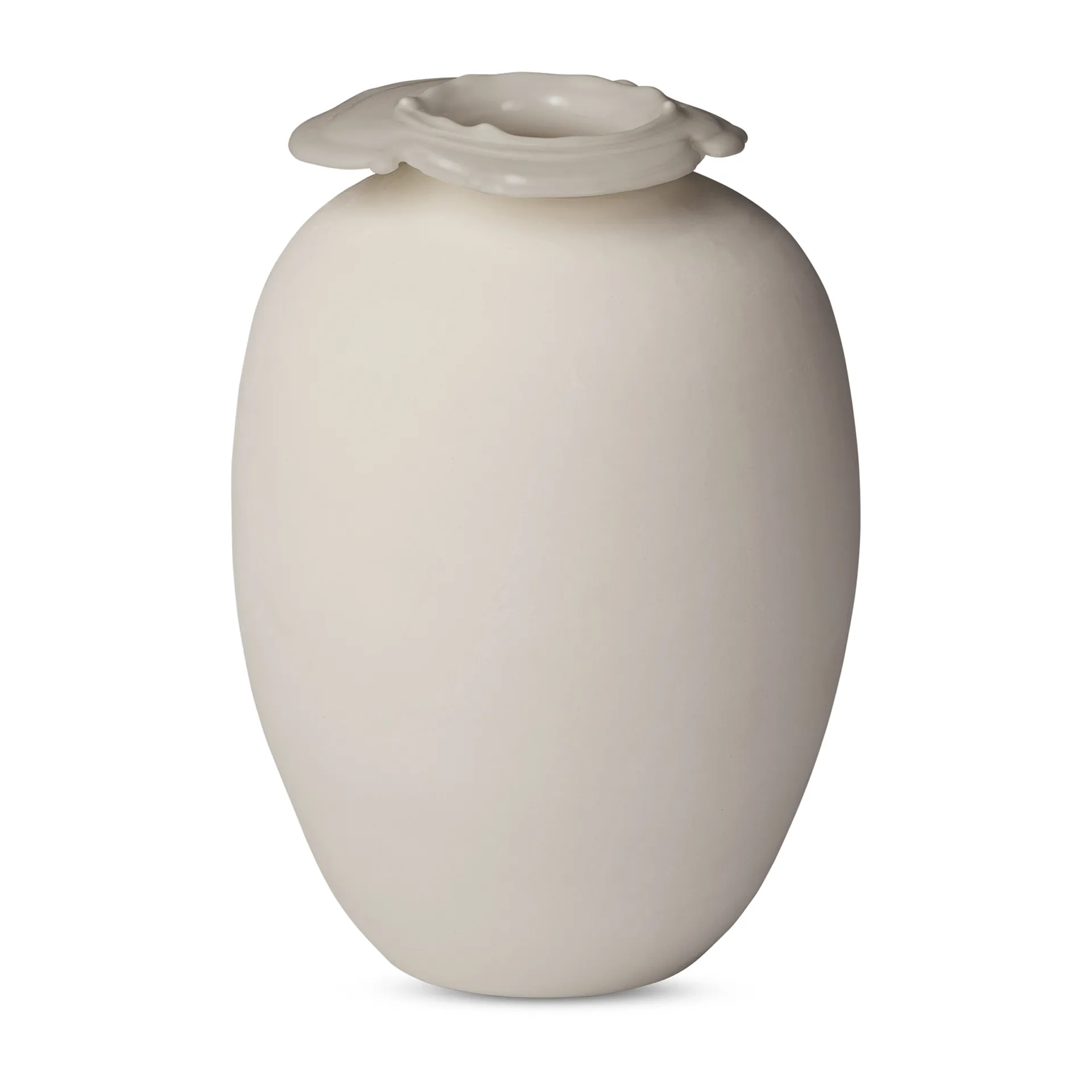 Brim vase 18 cm, Beige Northern