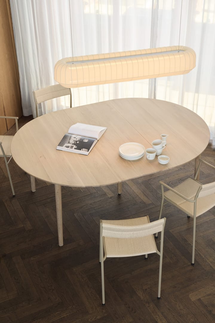 Expand spisebord Ø140 cm, Lysolieret eg Northern