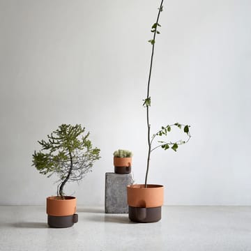 Oasis selvvandende krukke medium Ø20,5 cm - Terrakotta/Mørkebrun - Northern