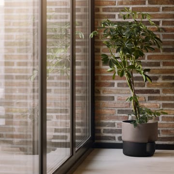 Oasis selvvandende urtepotte stor Ø27.5 cm - Mørkebrun - Northern