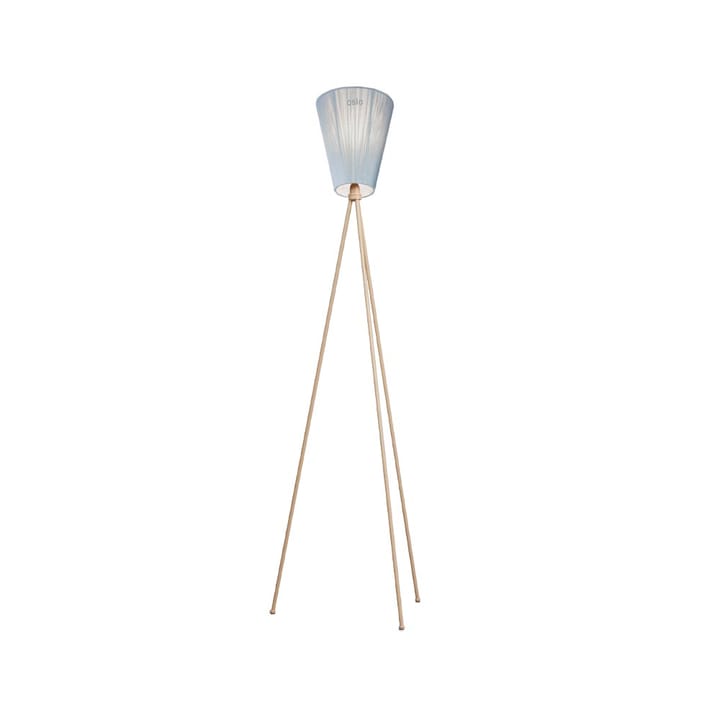 Oslo Wood gulvlampe - light blue, beige stel - Northern