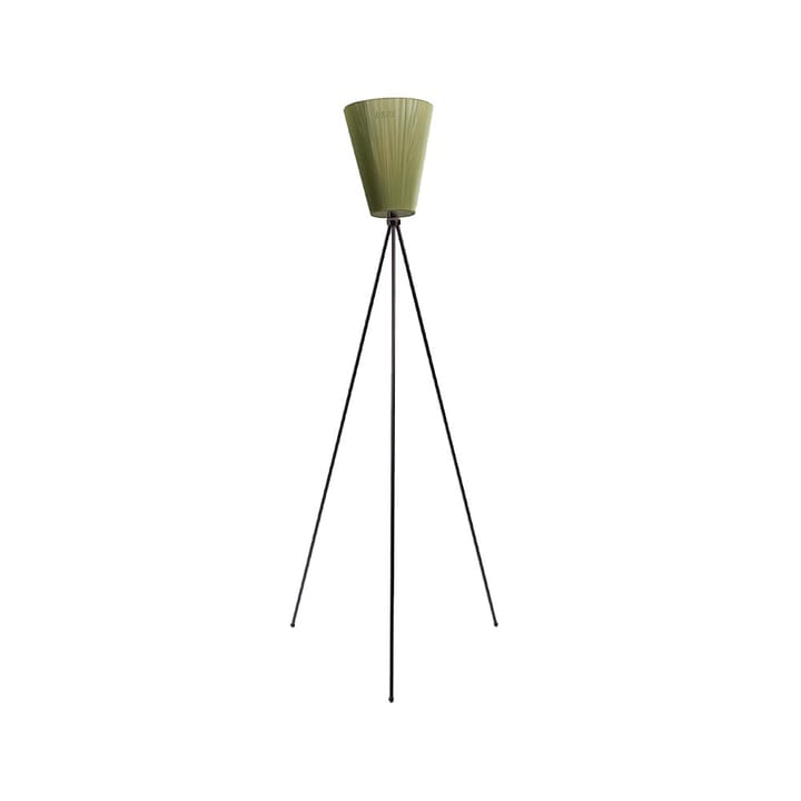 Oslo Wood gulvlampe - olive green, matsort stel - Northern