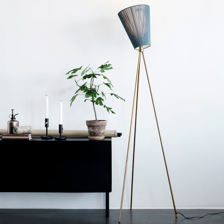 Oslo Wood gulvlampe stativ, Guld Northern