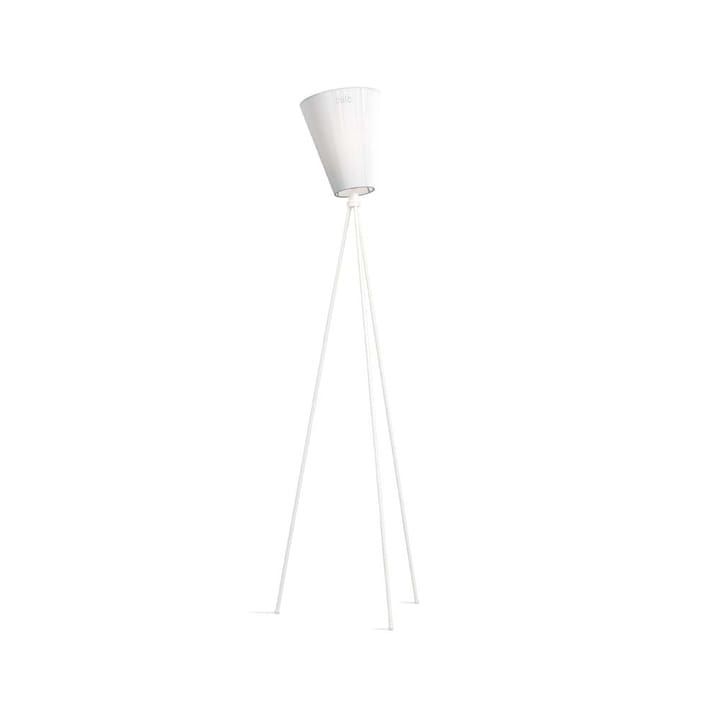 Oslo Wood gulvlampe - white, mat hvidt stel - Northern