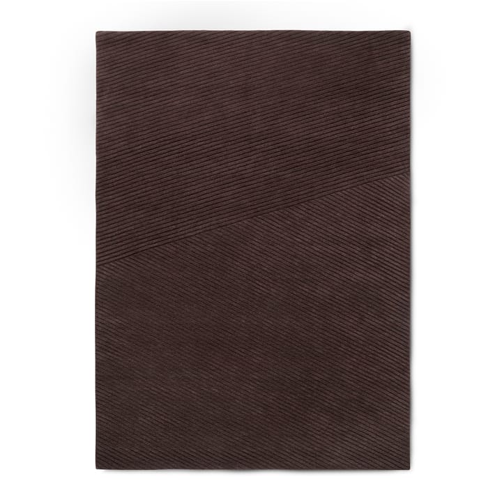 Row tæppe medium 170x240 cm - Mørkebrun - Northern