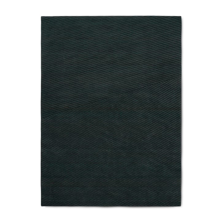 Row tæppe medium 170x240 cm - Mørkegrøn - Northern
