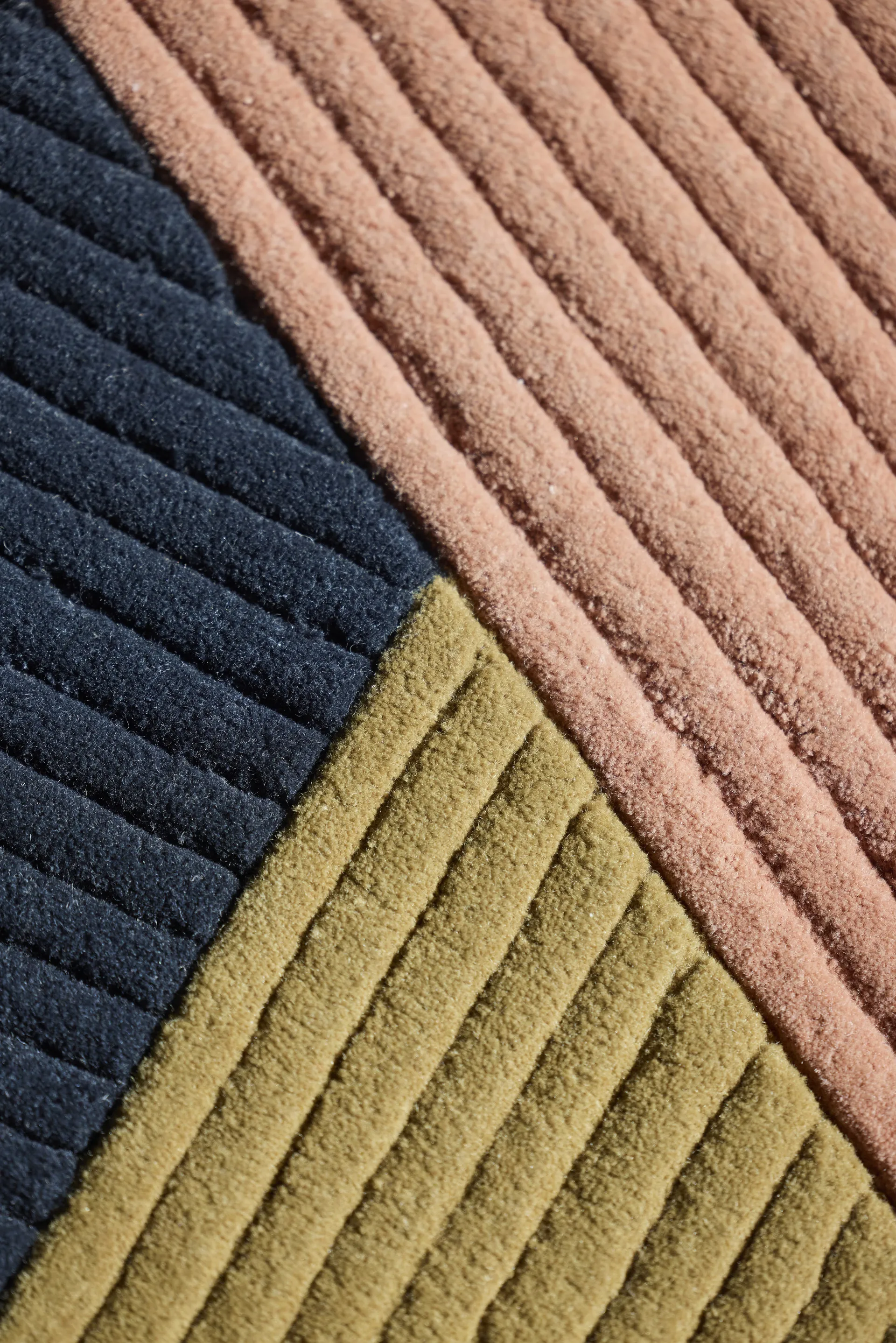 Row tæppe rundt Ø200 cm, Trio Northern