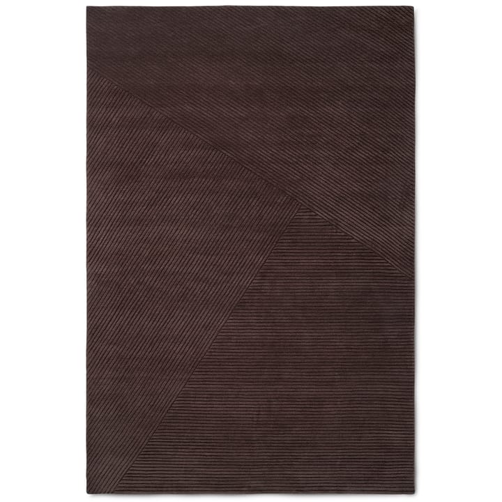 Row tæppe stort 200x300 cm - Mørkebrun - Northern