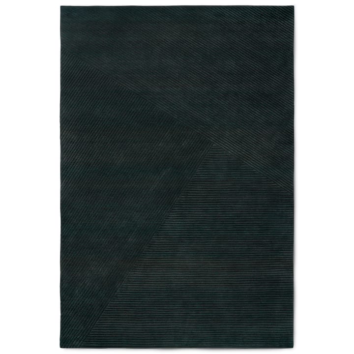 Row tæppe stort 200x300 cm - Mørkegrøn - Northern