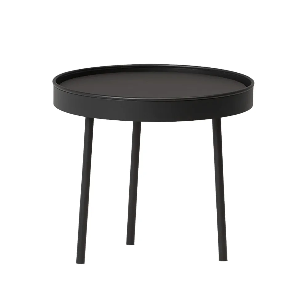 Stilk sofabord sort lille Ø34 cm H:34 cm,  Northern
