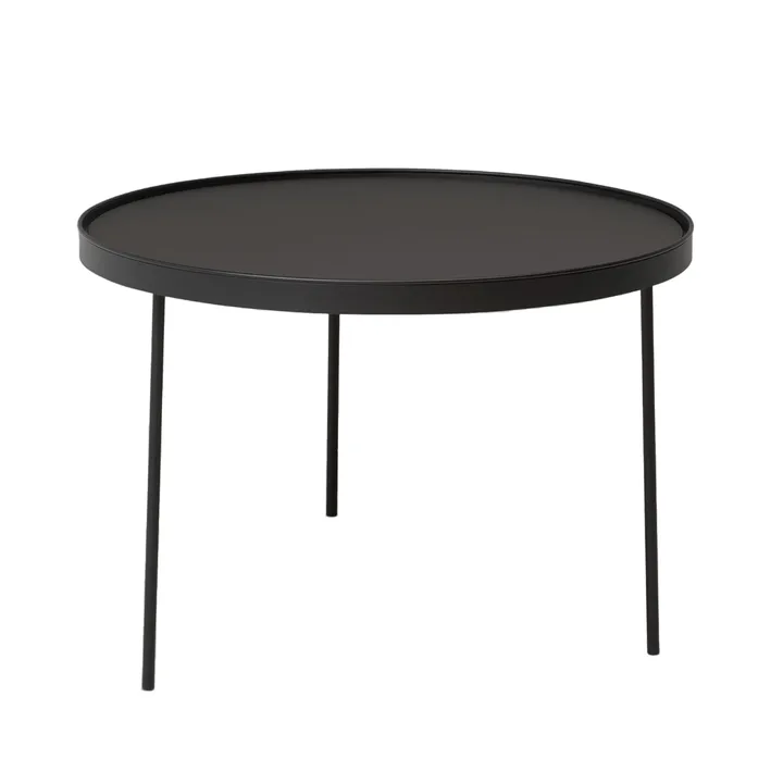 Stilk sofabord sort stor Ø74 cm H:50 cm - Northern