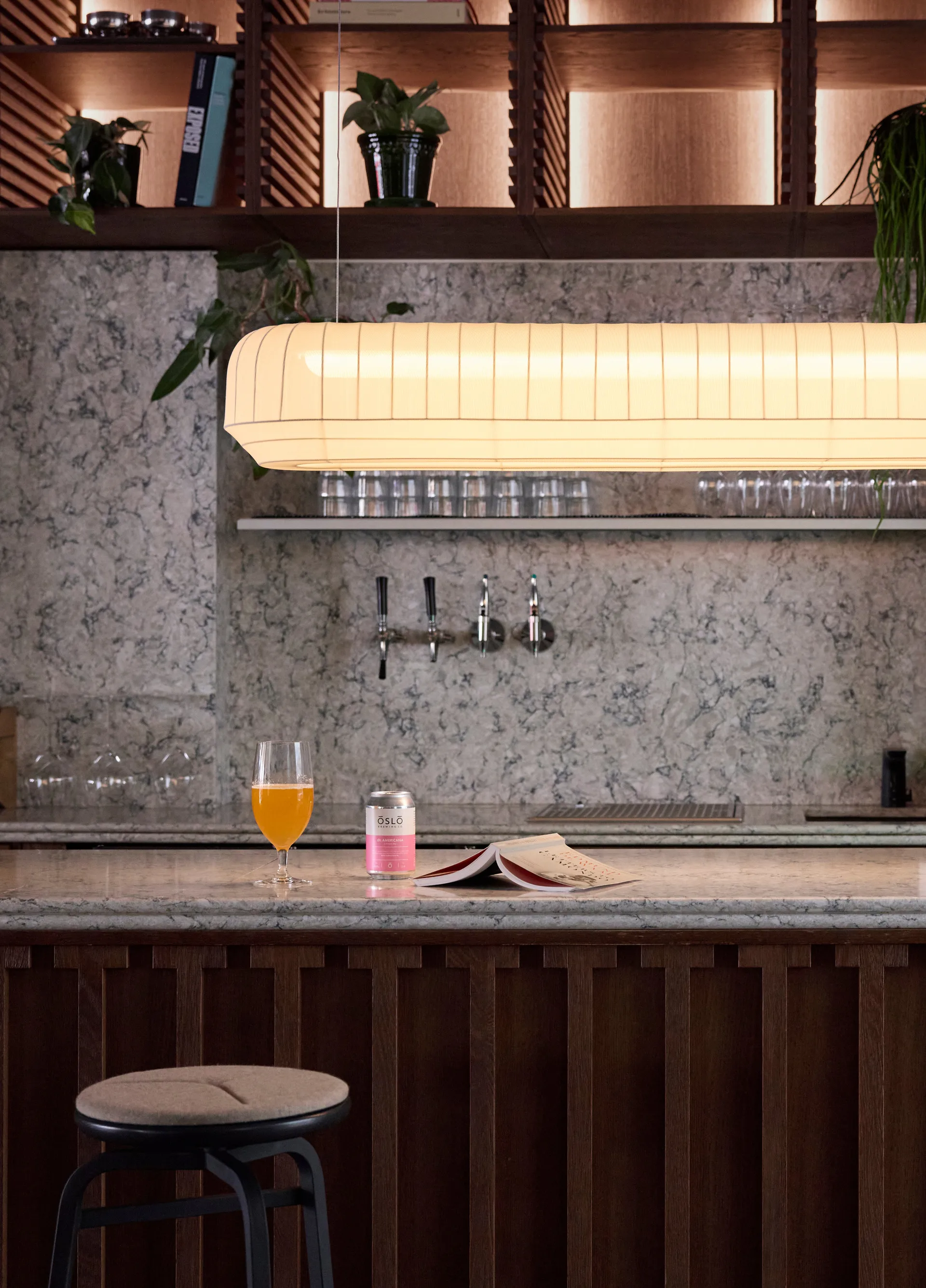 Tradition pendel linear 120 cm, Hvid Northern