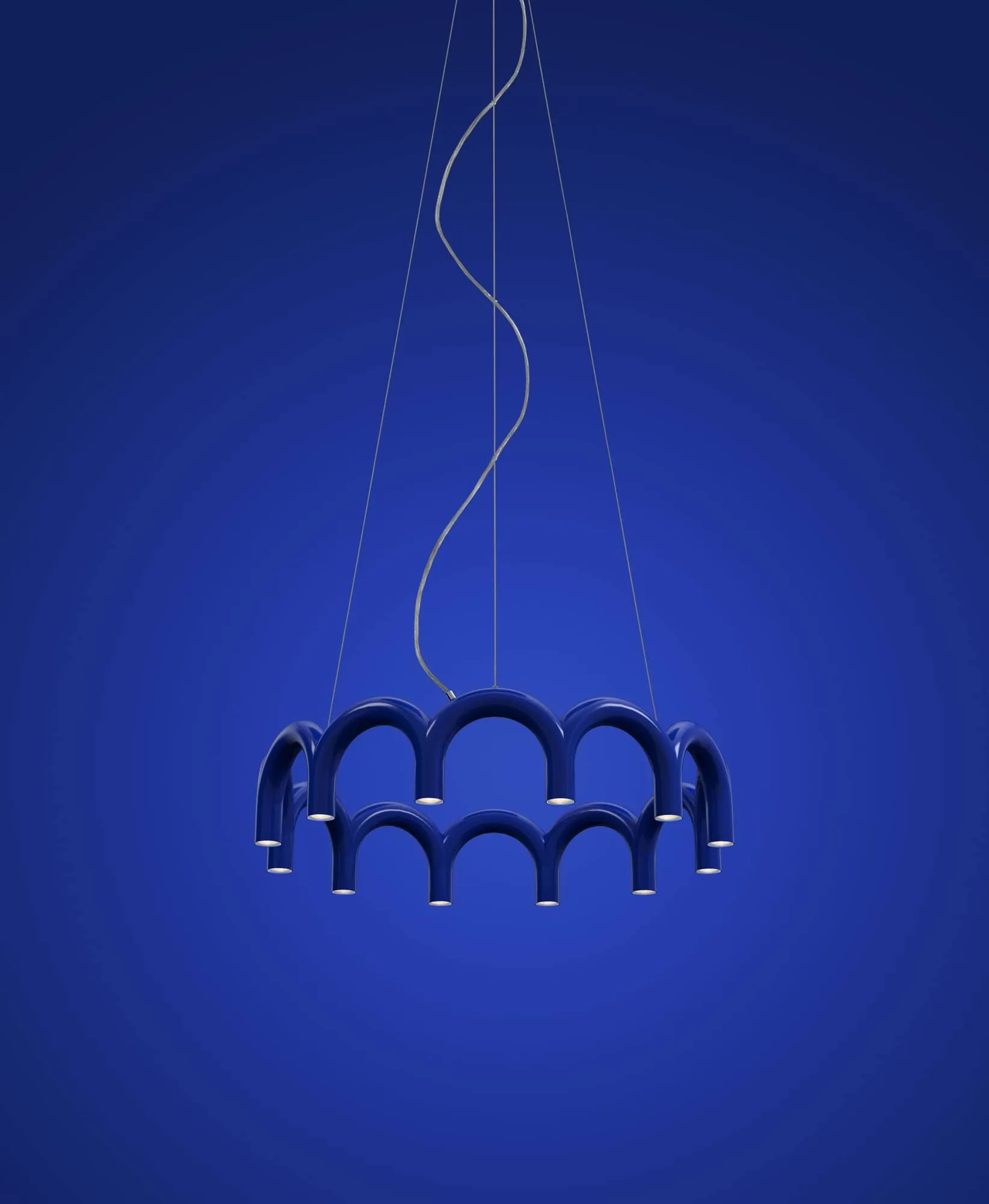 Arch circle pendel Ø76 cm, Blue, Ø98 cm Oblure