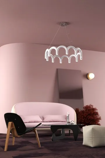 Arch circle pendel Ø76 cm - Hvid, Ø98 cm - Oblure