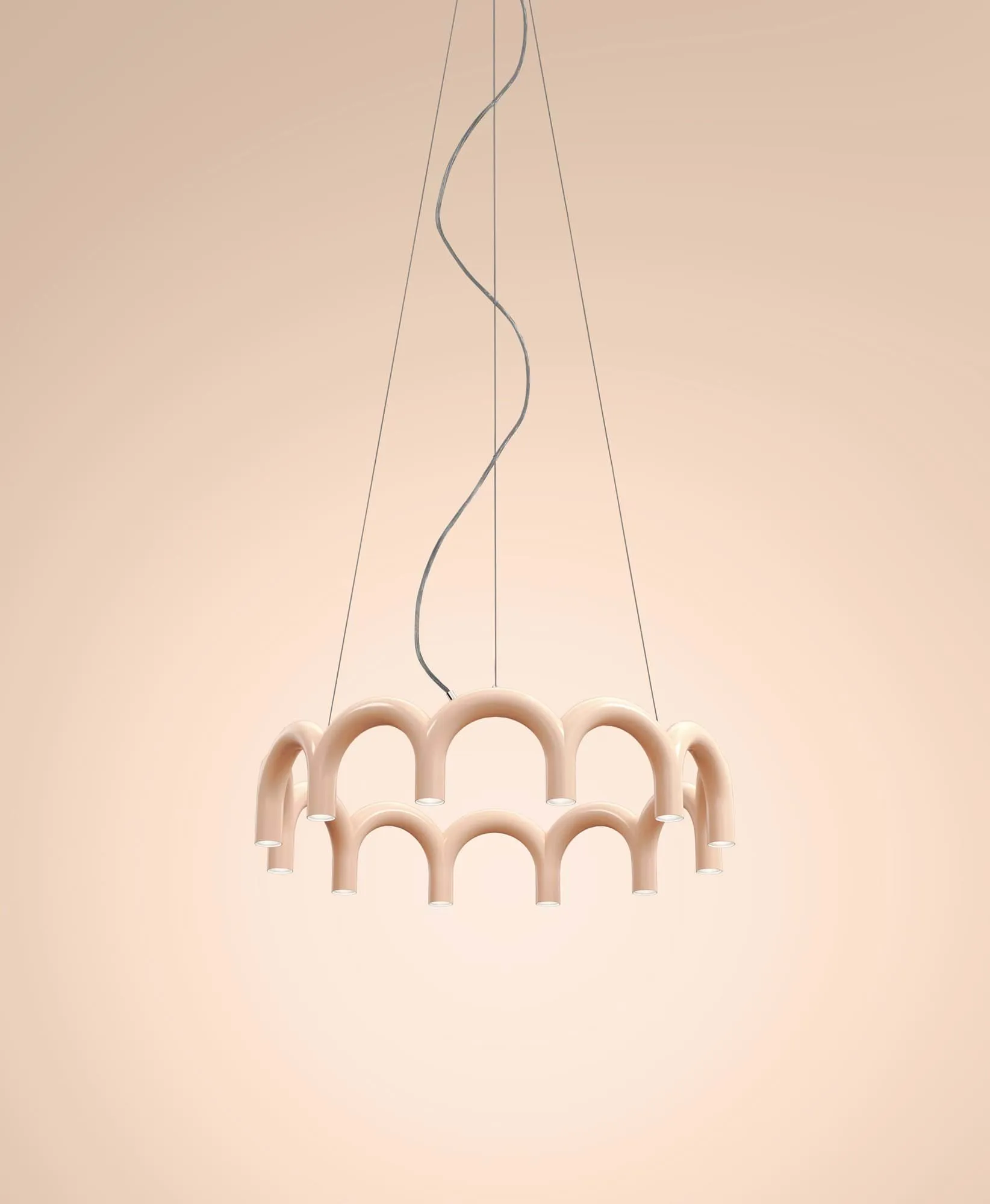 Arch circle pendel Ø76 cm, Nude, Ø98 cm Oblure