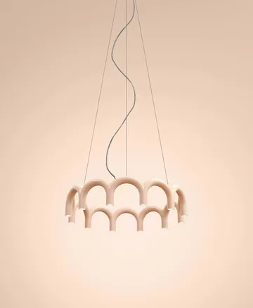Arch circle pendel Ø76 cm - Nude, Ø98 cm - Oblure