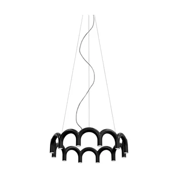 Arch circle pendel Ø76 cm - Sort, Ø98 cm - Oblure