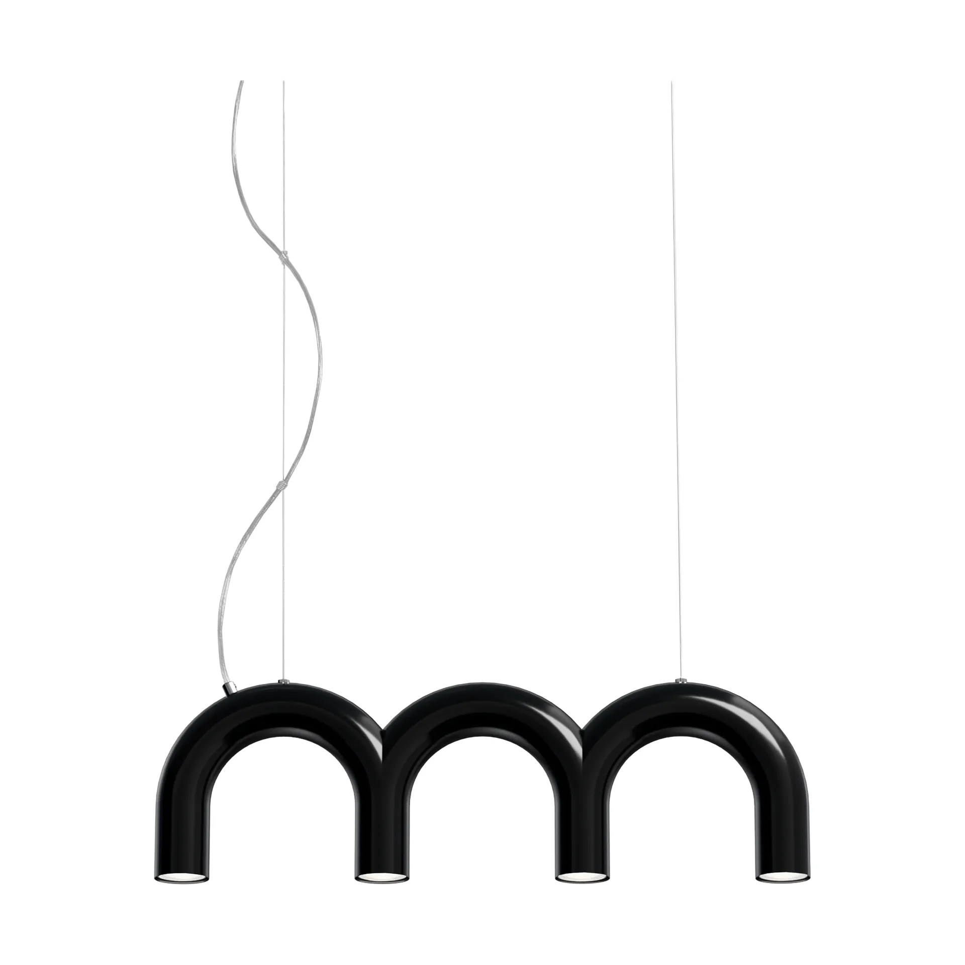 Arch triplette pendel, Sort, 65,6 cm Oblure