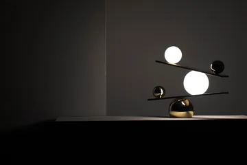 Balance bordlampe - Messing, v2 - Oblure