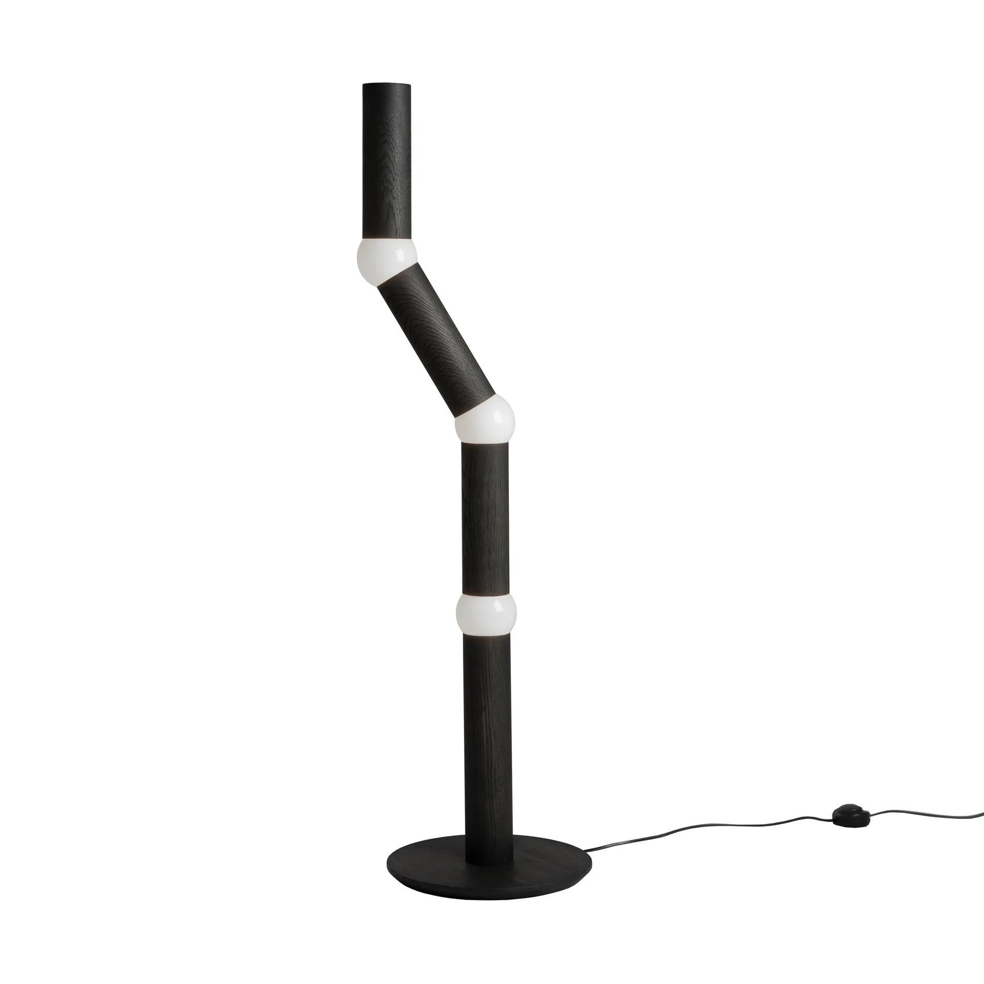Lightbone gulvlampe 124,3 cm, Black oak Oblure