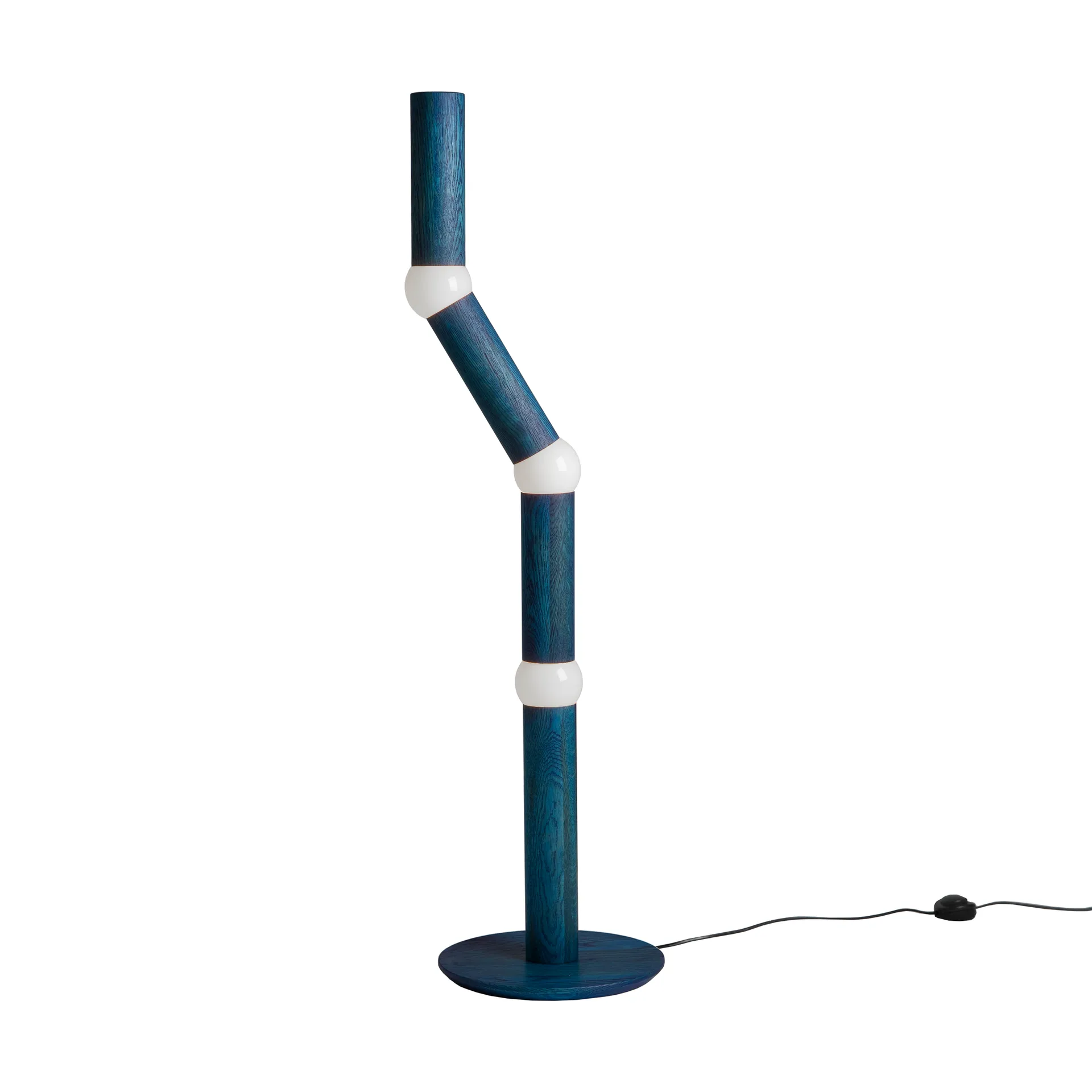 Lightbone gulvlampe 124,3 cm, Blue oak Oblure