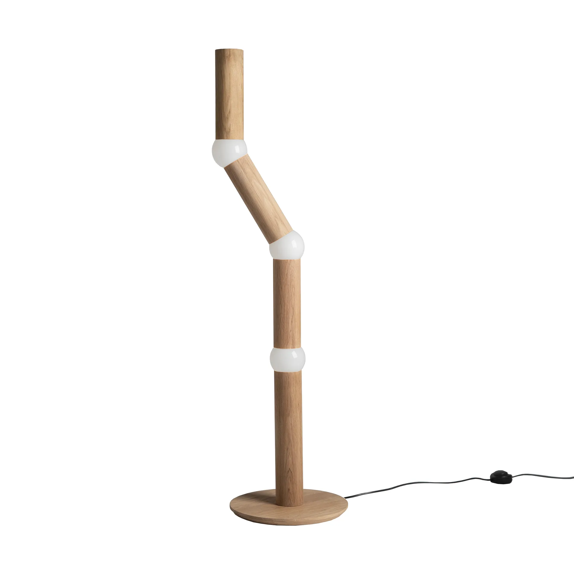 Lightbone gulvlampe 124,3 cm, Natural oak Oblure