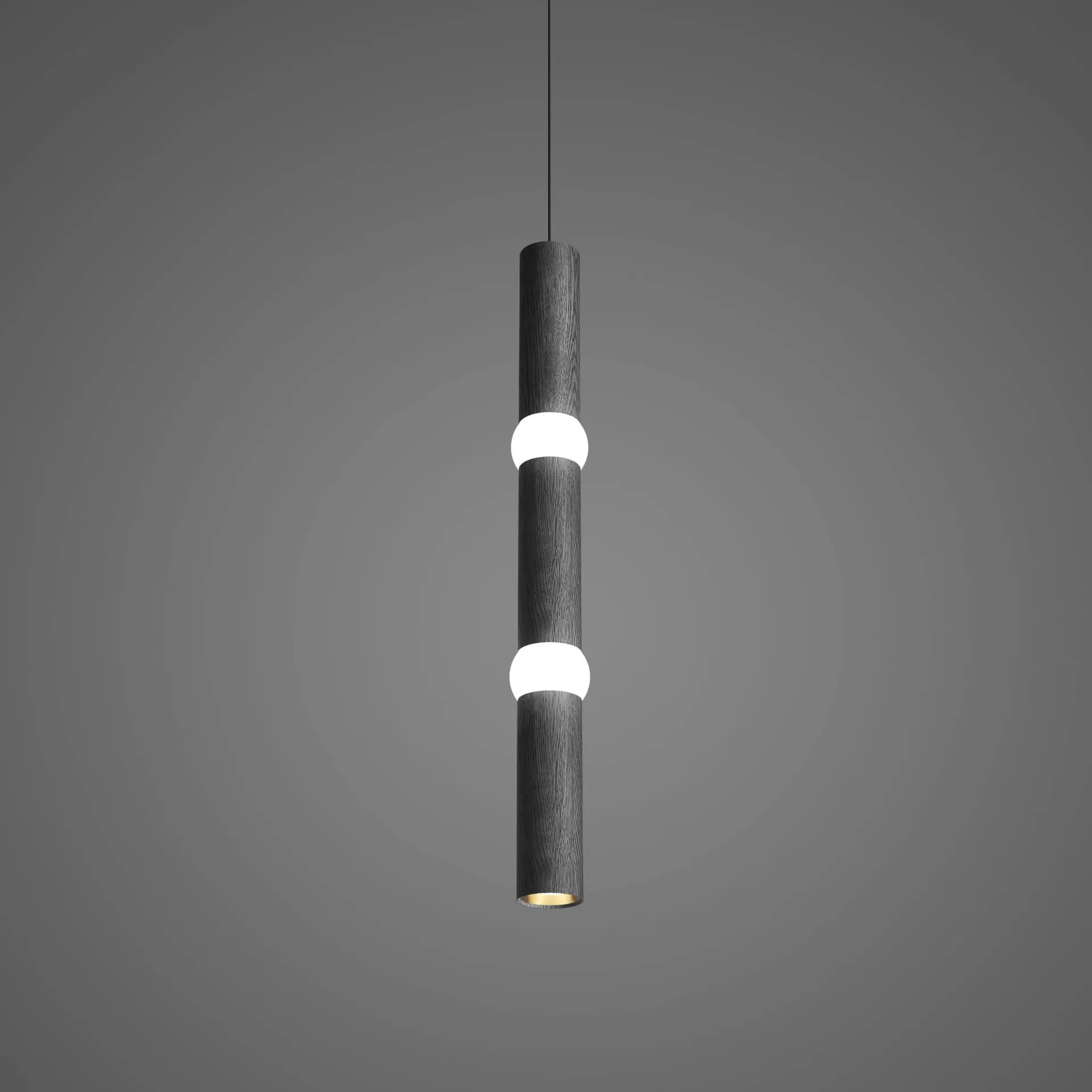 Lightbone pendel, Large 83,6 cm, black oak Oblure