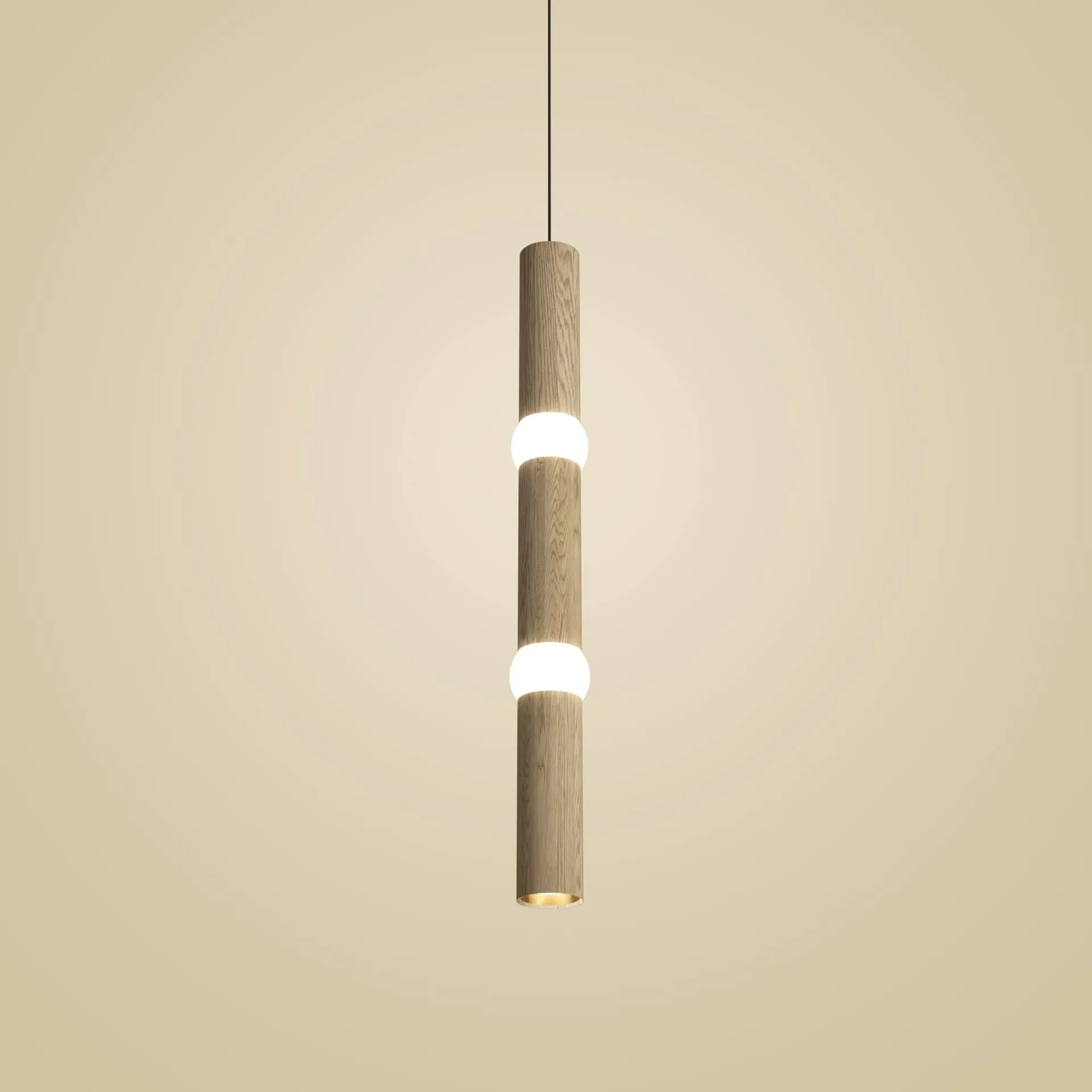 Lightbone pendel, Large 83,6 cm, naturlig eg Oblure