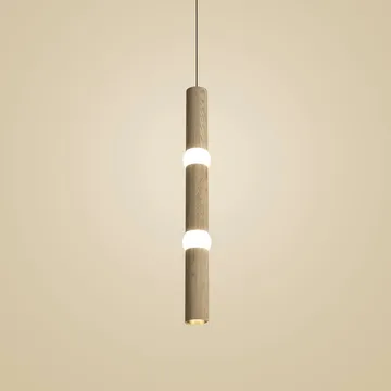 Lightbone pendel - Large 83,6 cm, naturlig eg - Oblure