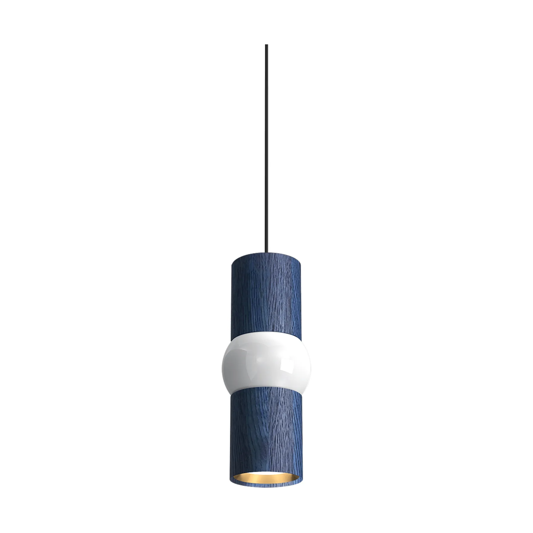 Lightbone pendel, Small 24 cm, blue oak Oblure