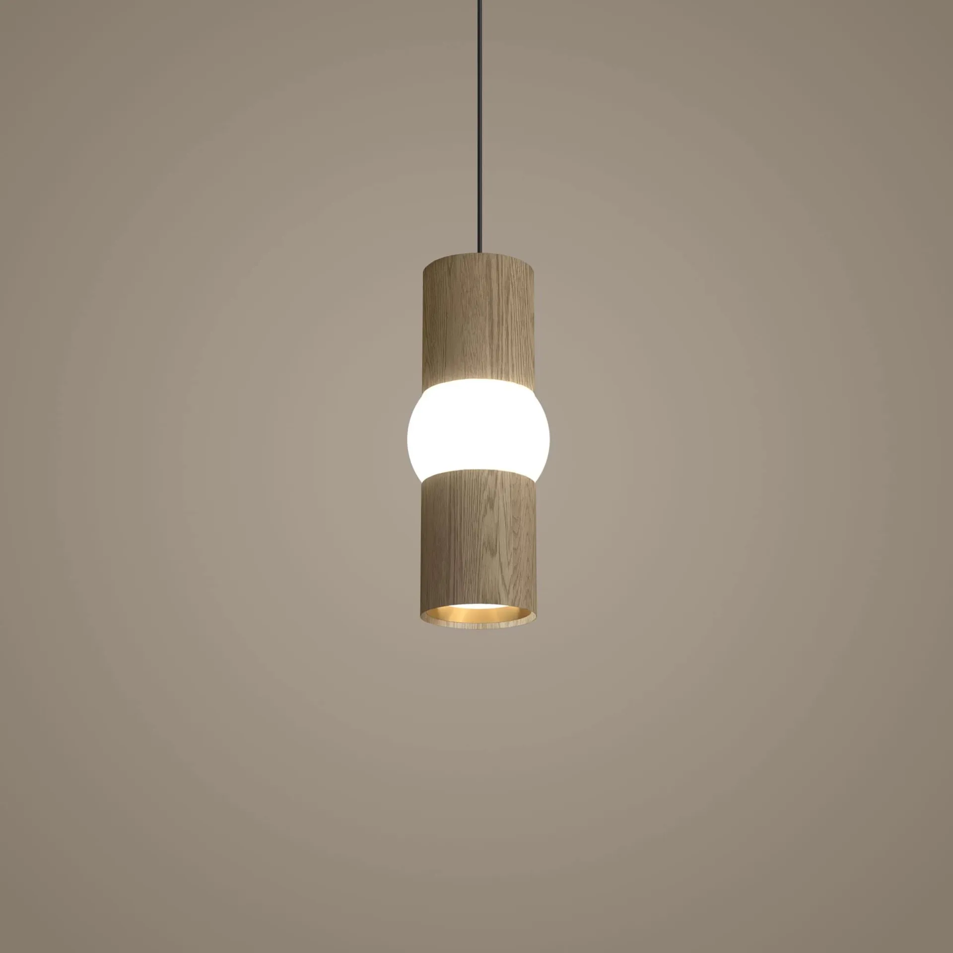 Lightbone pendel, Small 24 cm, natur eg Oblure
