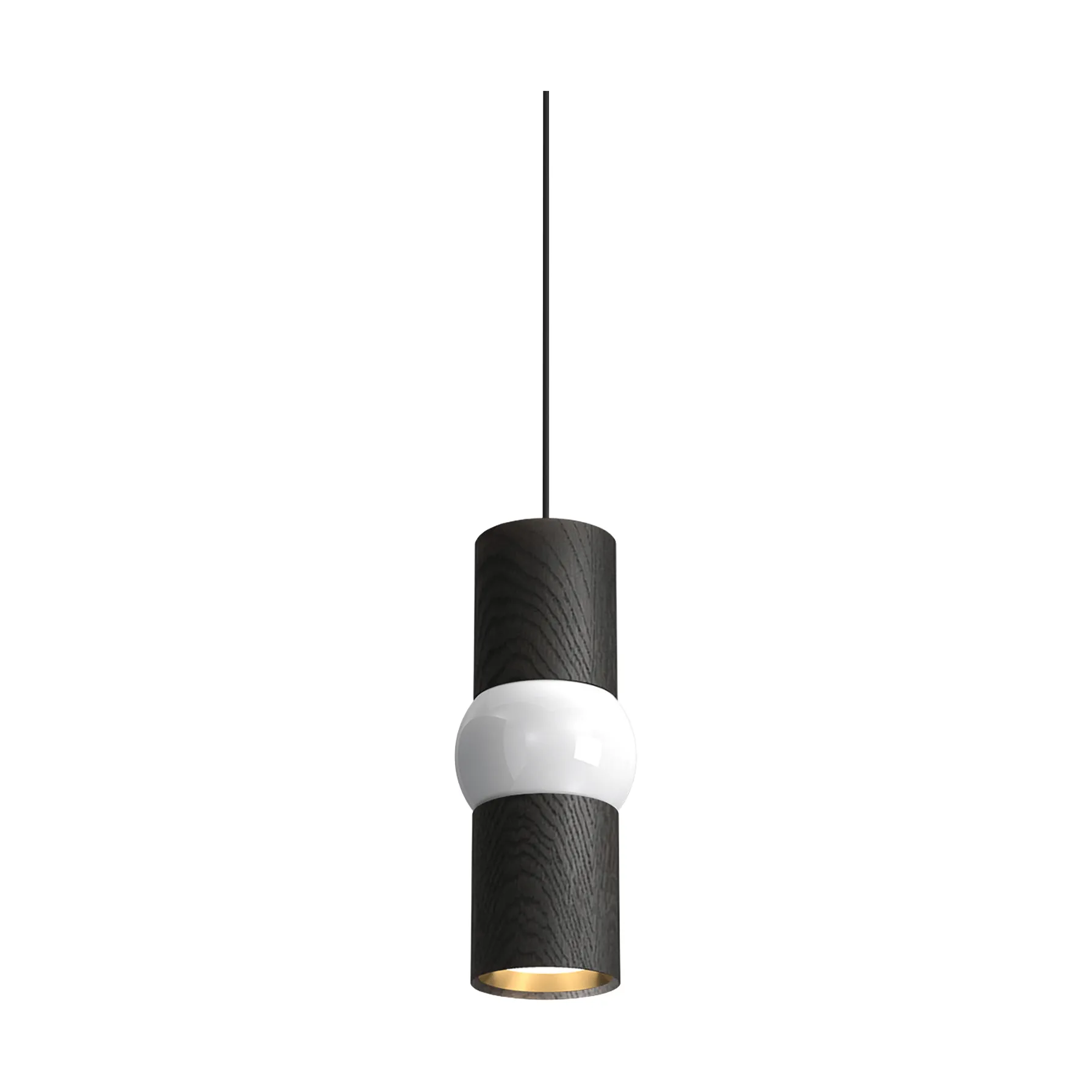 Lightbone pendel, Small 24 cm, sort eg Oblure