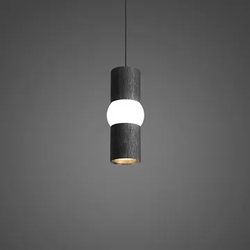 Lightbone pendel - Small 24 cm, sort eg - Oblure