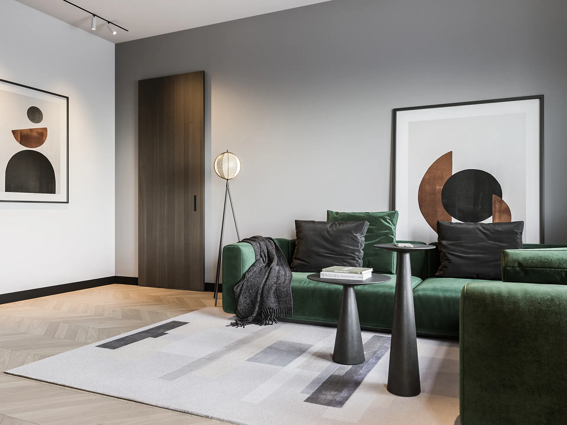 Mondo gulvlampe 153 cm, Black Oblure