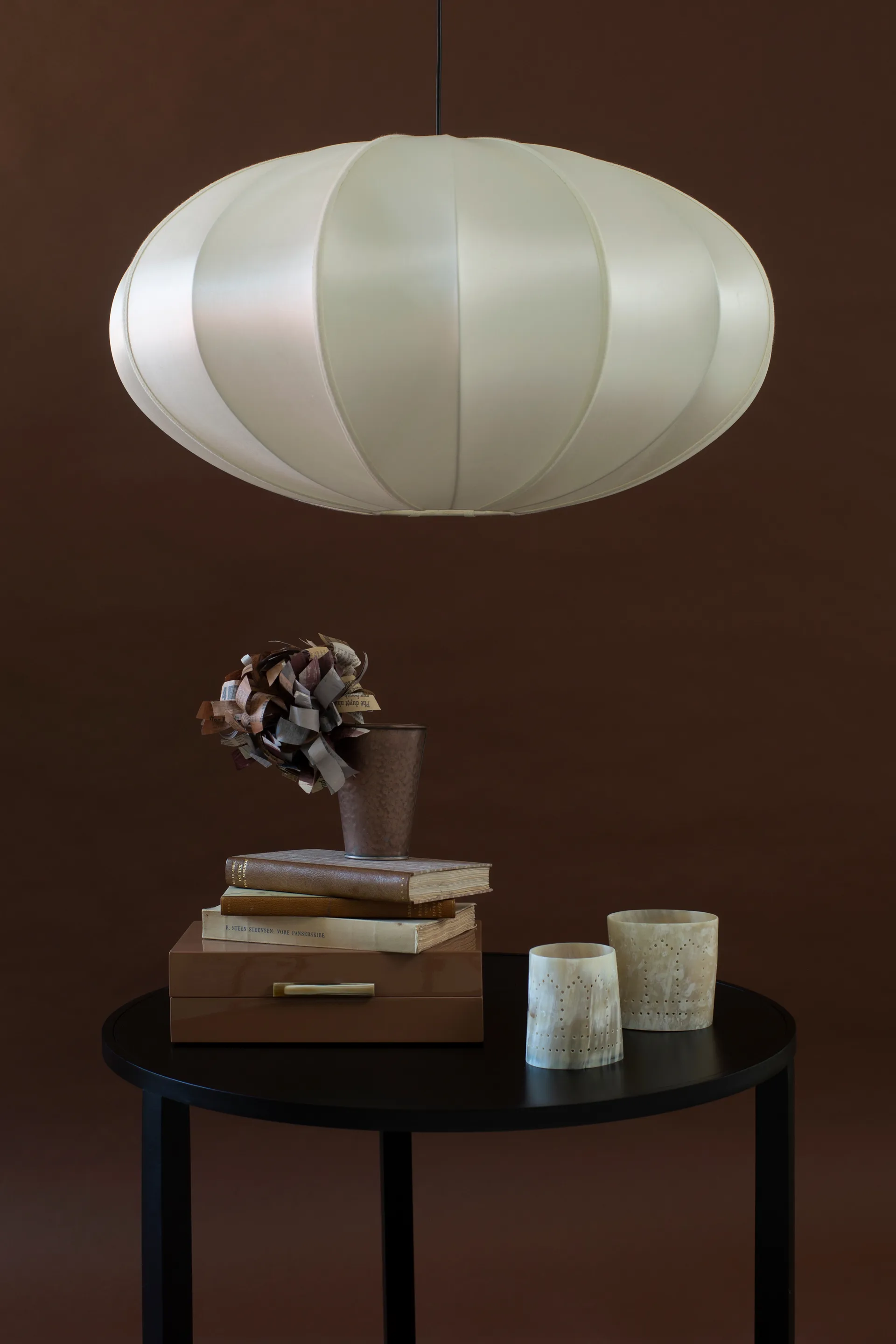Indochina Classic Pumpkin lampeskærm, Offwhite Oi Soi Oi