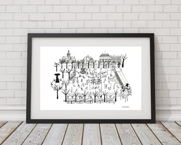 Kungsträdgården plakat - 50 x 70 cm - Olle Eksell