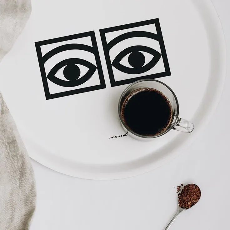 Ögon bakke Ø38 cm, Hvid Olle Eksell