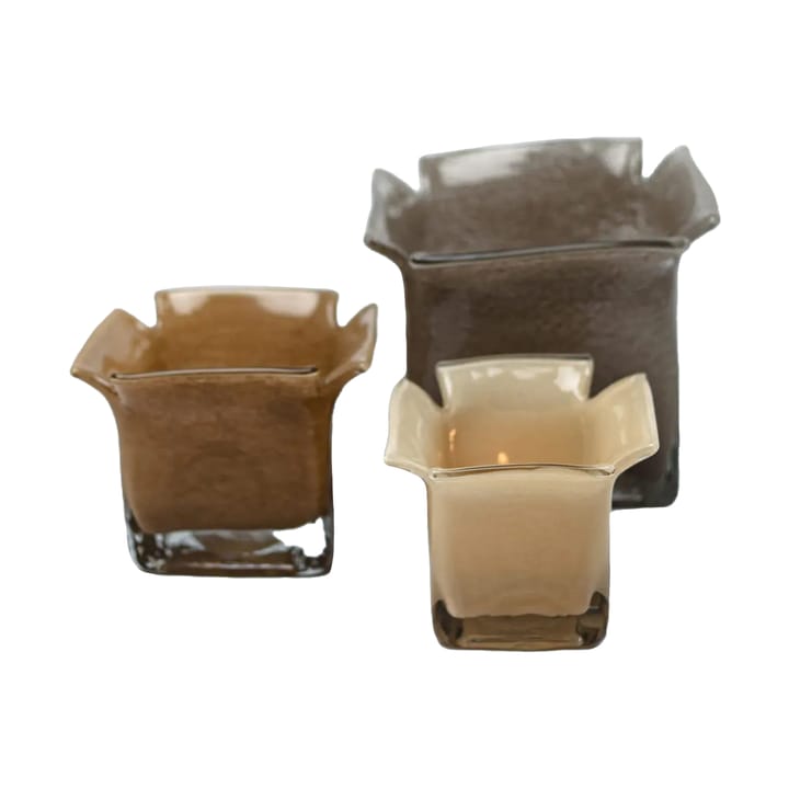 Atlas fyrfadsstage 15,5 cm, Taupe Olsson & Jensen
