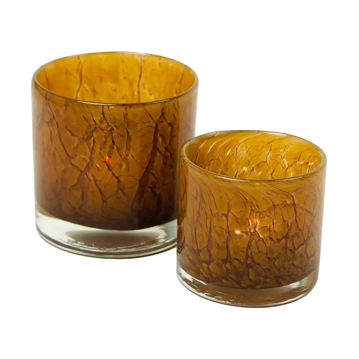 Etna fyrfadsstage Ø8 cm, Lysebrun Olsson & Jensen