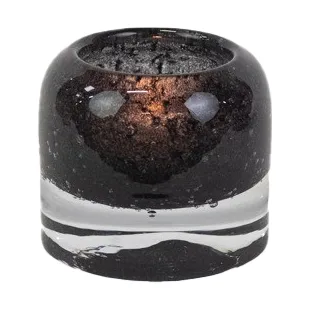 Leah fyrfadsstage Ø7,5 cm, Sort Olsson & Jensen