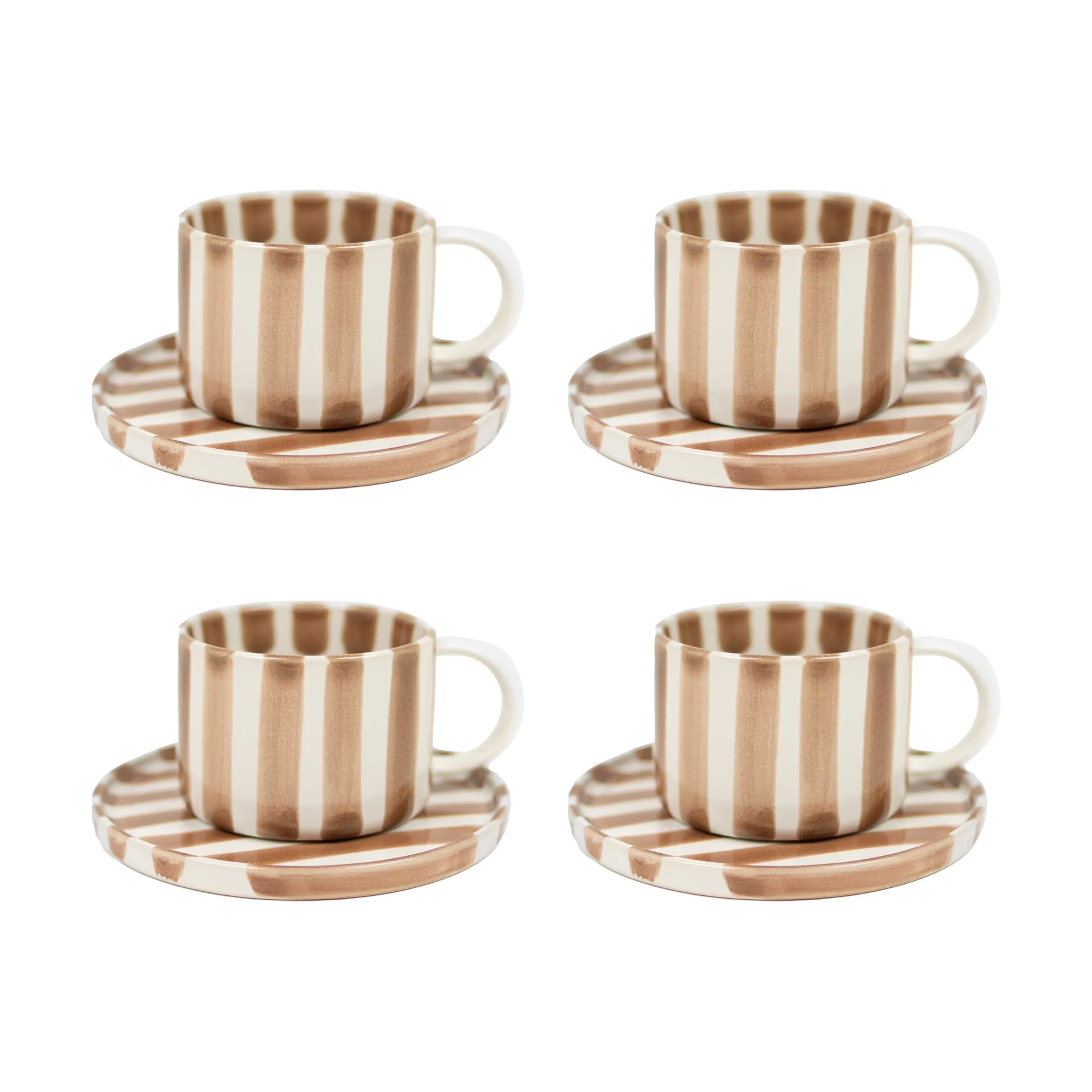 Monica kop med underkop 4-pak - Beige,  Olsson & Jensen
