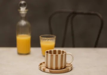 Monica kop med underkop 4-pak - Beige - undefined - Olsson & Jensen