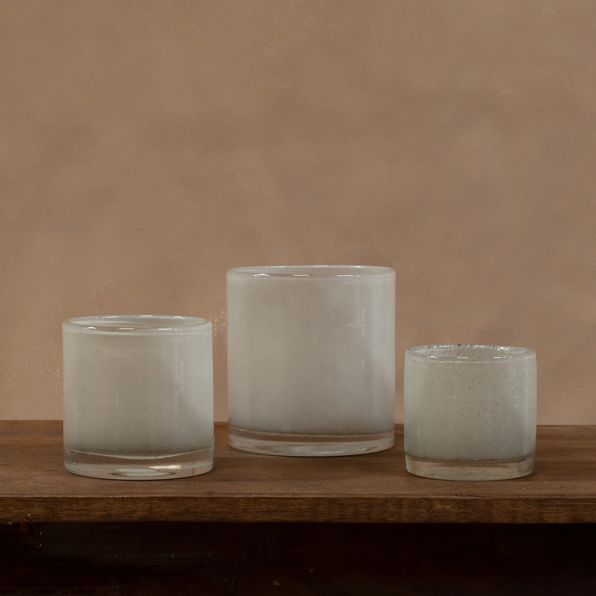 Nilla fyrfadsstage 10 cm, Gråbeige Olsson & Jensen