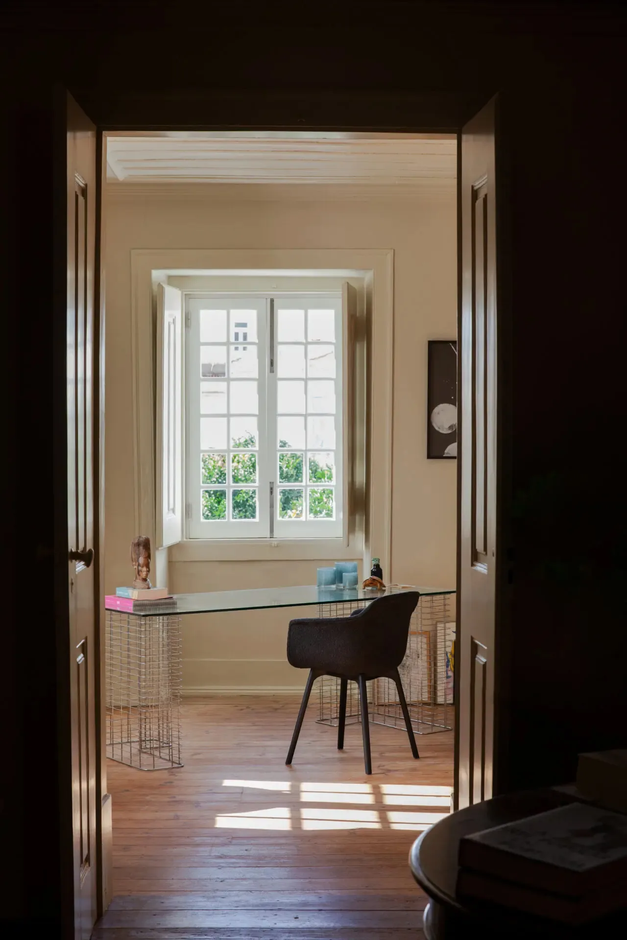 Nilla fyrfadsstage 10 cm, Lyseblå Olsson & Jensen