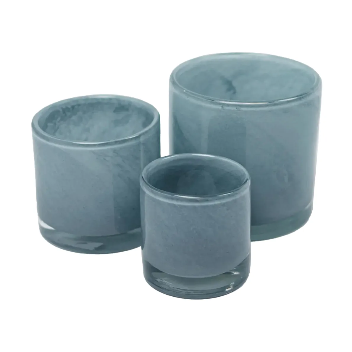 Nilla fyrfadsstage 12 cm, Lyseblå Olsson & Jensen